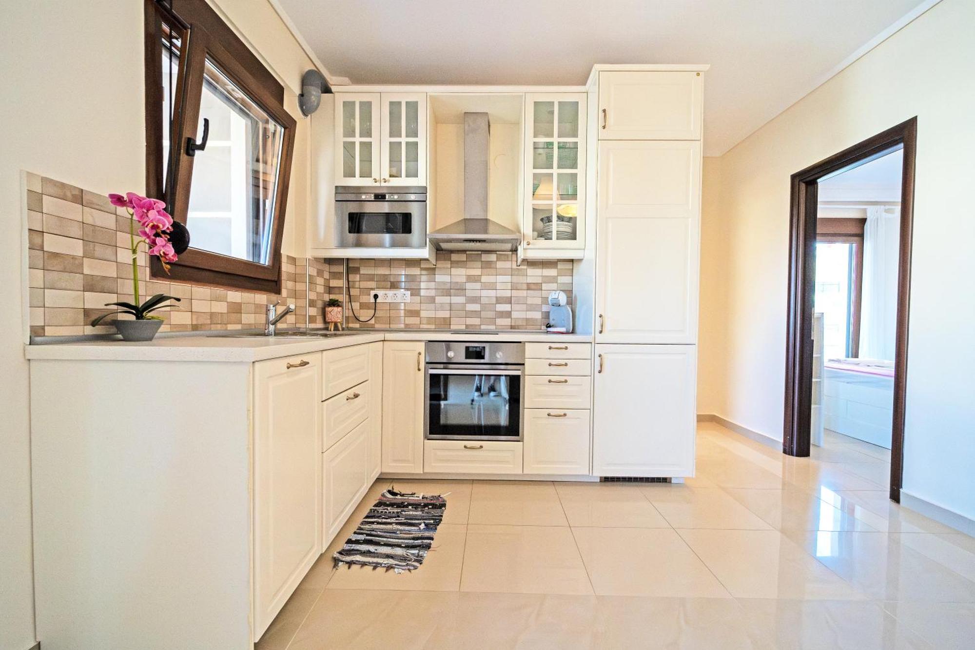 Luxury And Sunny Apartment 250 Mts From The Beach!! Peraía Exterior foto
